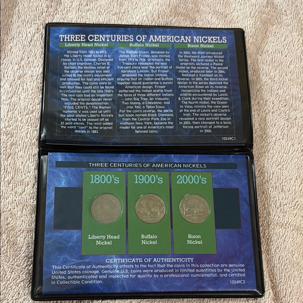 Three Centuries of American Nickels Collection